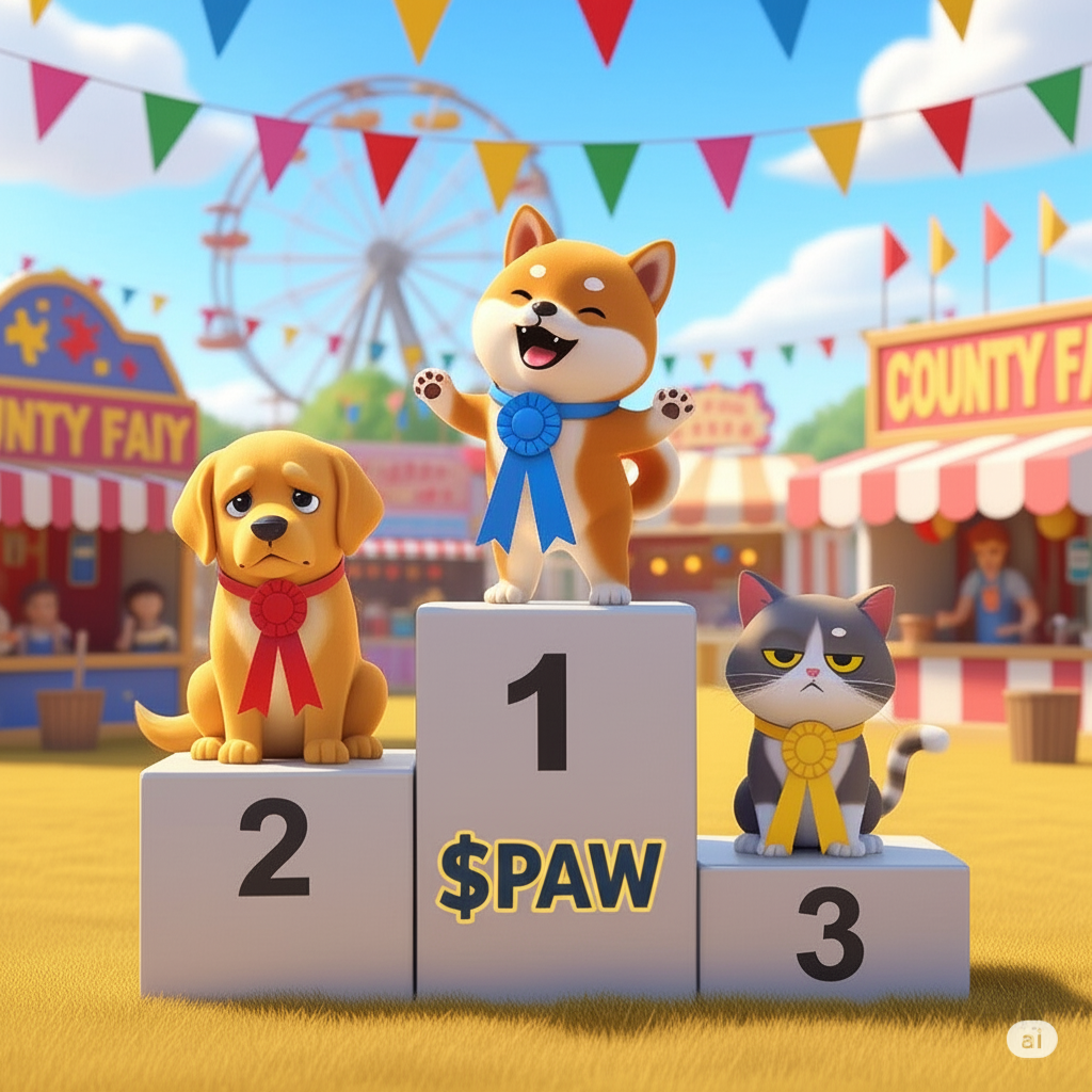 Doge on a podium