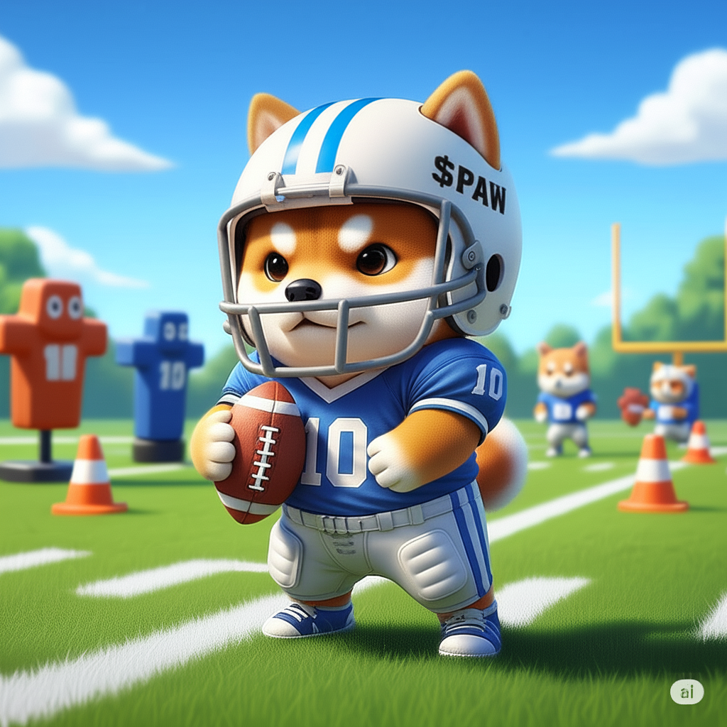 Doge as a football player