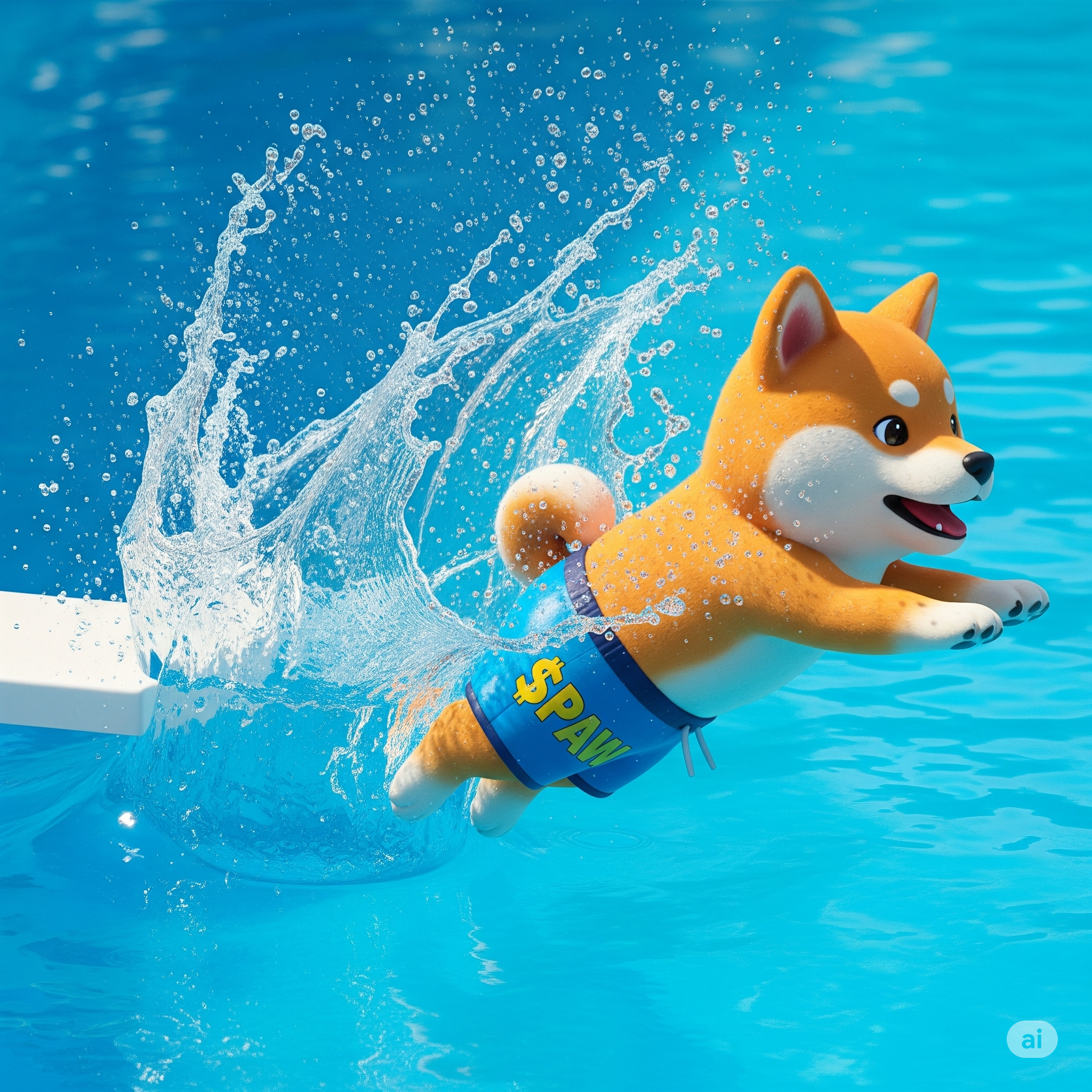 Doge diving